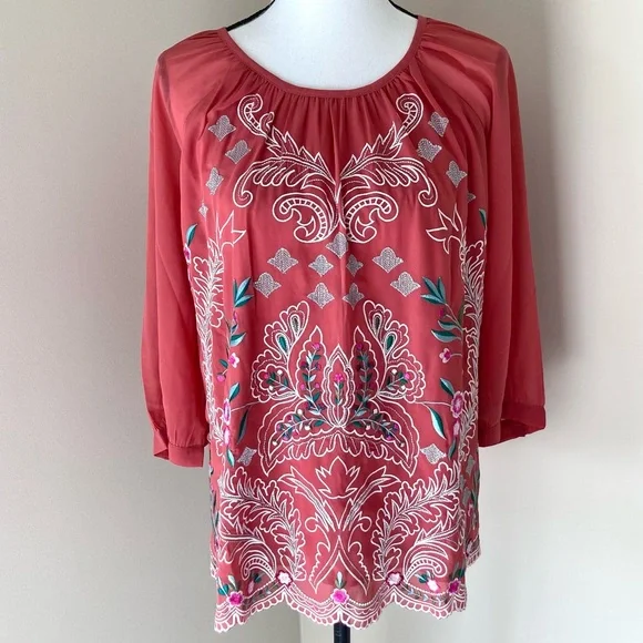 NWOT Soft Surroundings Sunrise Canyon Bella Top Size XL - Picture 4 of 11